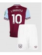 West Ham United Lucas Paqueta #10 Domácí dres pro děti 2024-25 Krátký Rukáv (+ trenýrky)